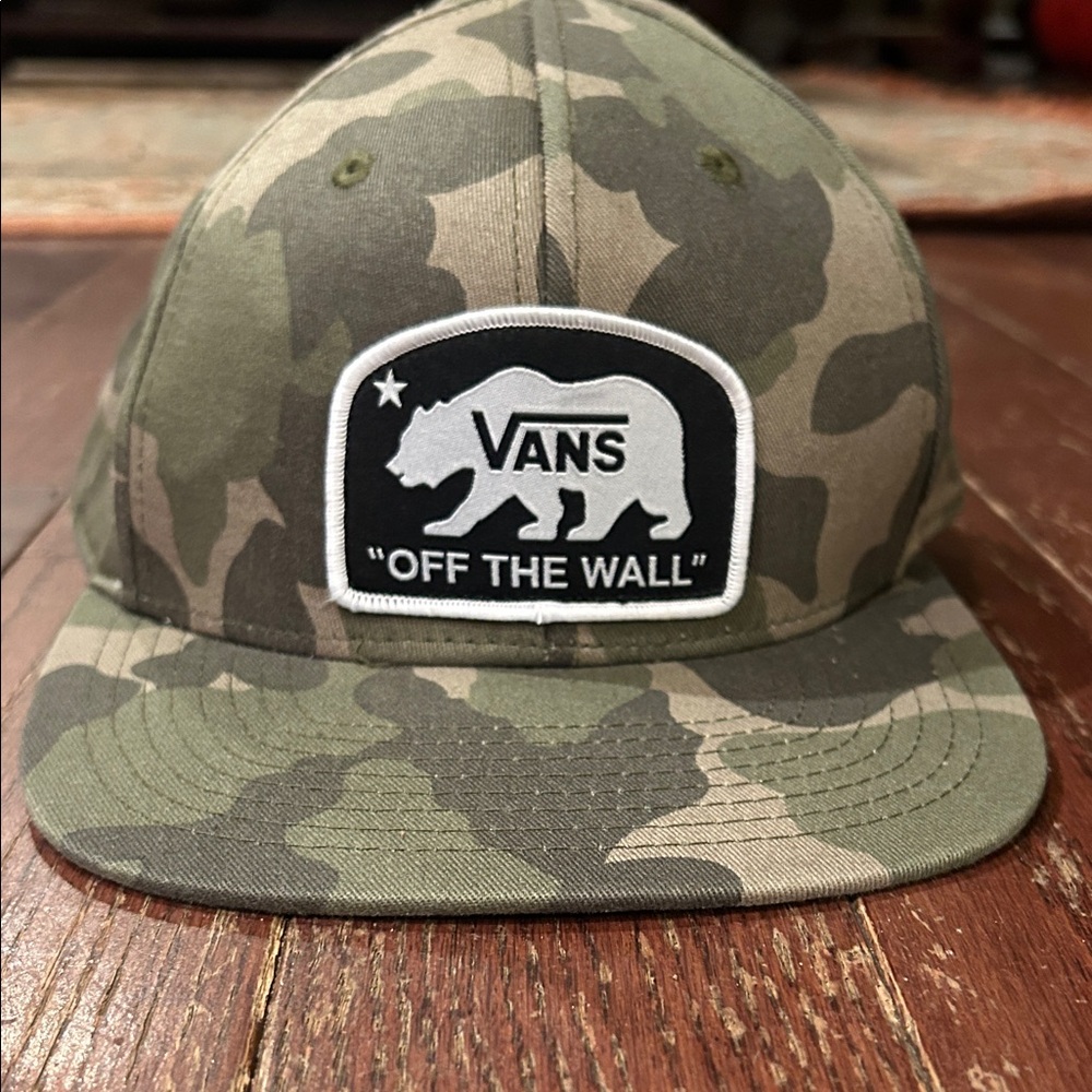 Vans Green Camo Bear Logo Cap - Picture 4 of 9
